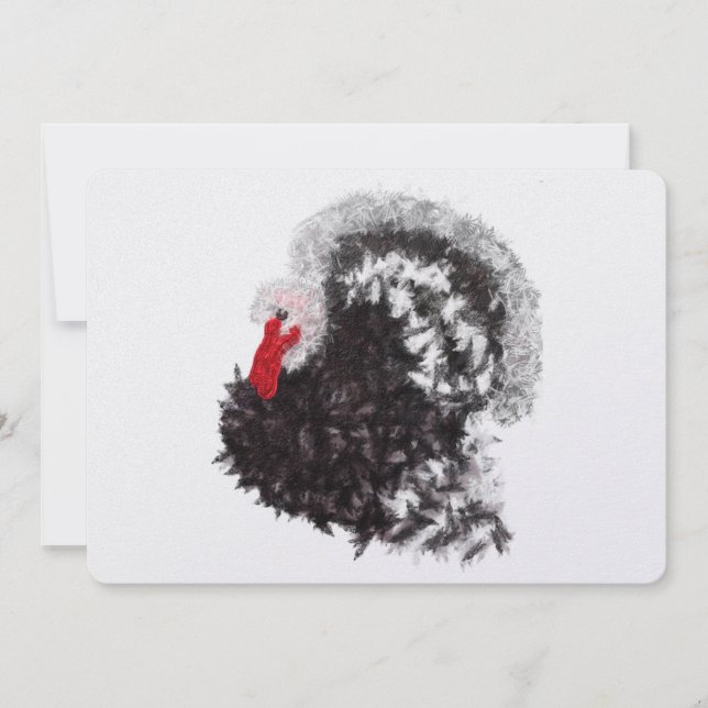 Cartes Pour Fêtes Annuelles Turc à glaces de Thanksgiving moderne (Devant)