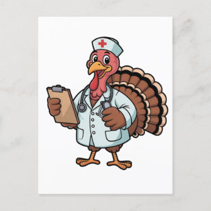 Cartes Pour Fêtes Annuelles Turquie en soins infirmiers infirmière Thanksgivin