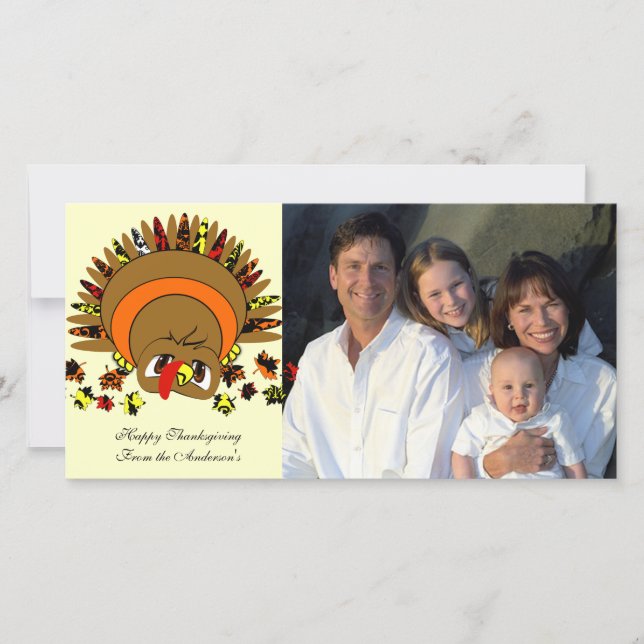 Cartes Pour Fêtes Annuelles Turquie mignonne (Devant)