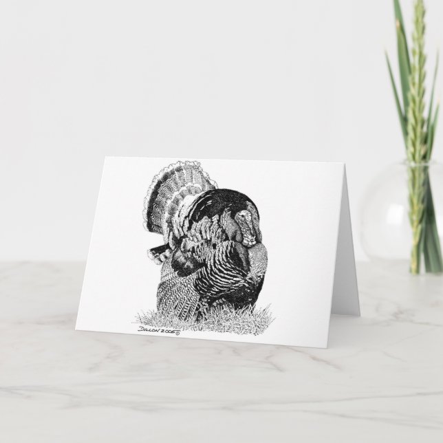 Cartes Pour Fêtes Annuelles Turquie sauvage (Devant)
