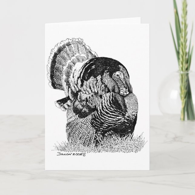 Cartes Pour Fêtes Annuelles Turquie sauvage (Devant)