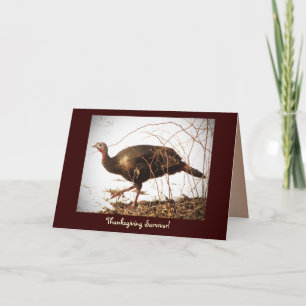 Cartes Pour Fêtes Annuelles Turquie sauvage Végétarien