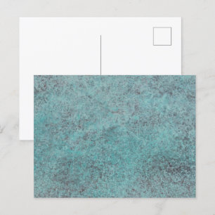 Cartes Pour Fêtes Annuelles Turquoise Copper Patina texture cadeau