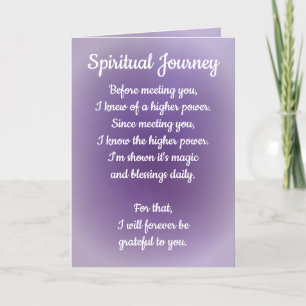 Cartes Pour Fêtes Annuelles Twin Flame Voyage spirituel en vacances de séparat