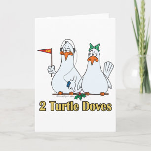 Cartes Pour Fêtes Annuelles two turtle doves second 2nd day of christmas