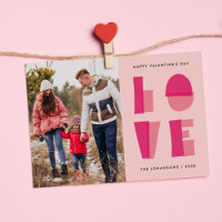 Typographie d'amour moderne Saint Valentin Photo