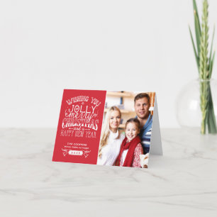 Cartes Pour Fêtes Annuelles Typographie décorative rétro Joyeux Noël Photo
