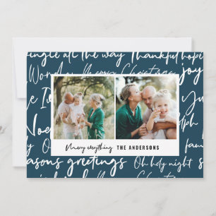 Cartes Pour Fêtes Annuelles Typographie graphique audacieuse moderne photo de 