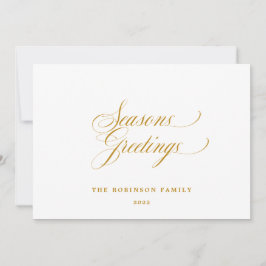 Cartes Pour Fêtes Annuelles Typographie Joyeuses Fêtes élégante de script or
