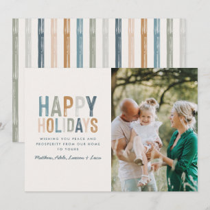 Cartes Pour Fêtes Annuelles Typographie moderne colorée joyeuse vacances photo