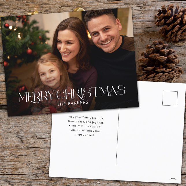 Cartes Pour Fêtes Annuelles Typographie moderne de Noël Joyeux (Créateur téléchargé)