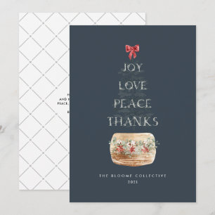 Cartes Pour Fêtes Annuelles Typographie simple de l'Arbre de Noël en argent de