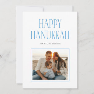 Cartes Pour Fêtes Annuelles Typographie simple moderne de Hanukkah Photo