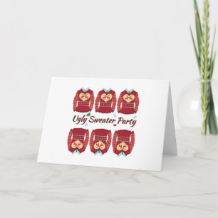 Cartes Pour Fêtes Annuelles Ugly Sweater Party