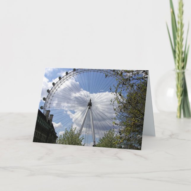 Cartes Pour Fêtes Annuelles (UK) LONDON EYE views Card (Devant)