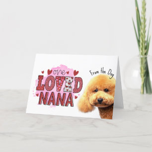 Cartes Pour Fêtes Annuelles Un adorait Nana...Carte de la Fête des mères du ch