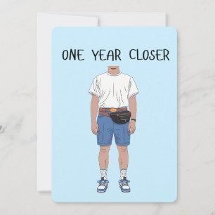 Cartes Pour Fêtes Annuelles Un an plus proche Anniversaire Vieux ami mari papa