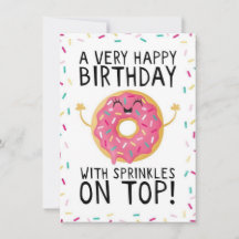 Un Anniversaire Très Heureux Avec Des Saupoudrages