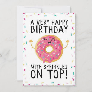 Cartes Pour Fêtes Annuelles Un Anniversaire Très Heureux Avec Des Saupoudrages