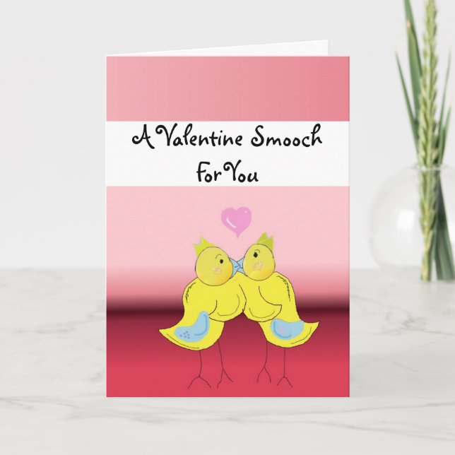 Cartes Pour Fêtes Annuelles Un baiser de la Saint-Valentin (Devant)