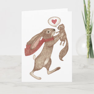 Cartes Pour Fêtes Annuelles un certain lapin m'aime