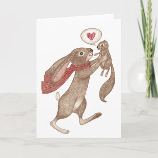 Cartes Pour Fêtes Annuelles un certain lapin m'aime