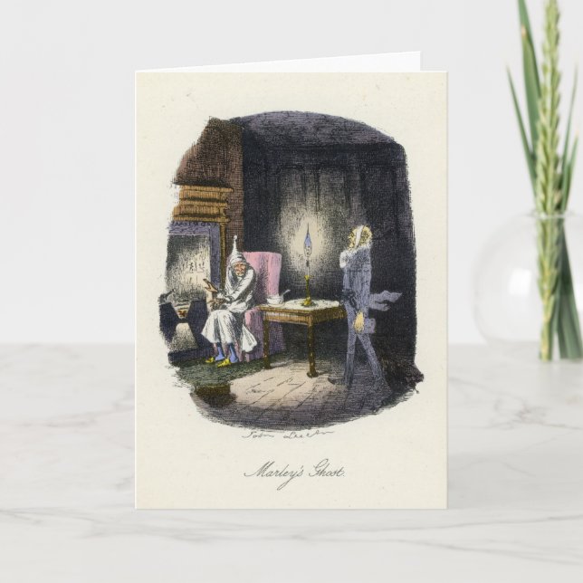 Cartes Pour Fêtes Annuelles Un chant de Noël - le fantôme de Marley (Devant)