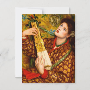 Cartes Pour Fêtes Annuelles Un chant de Noël par Dante Gabriel Rossetti