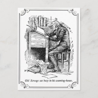 Cartes Pour Fêtes Annuelles Un chant de Noël : Vieux grippe-sou