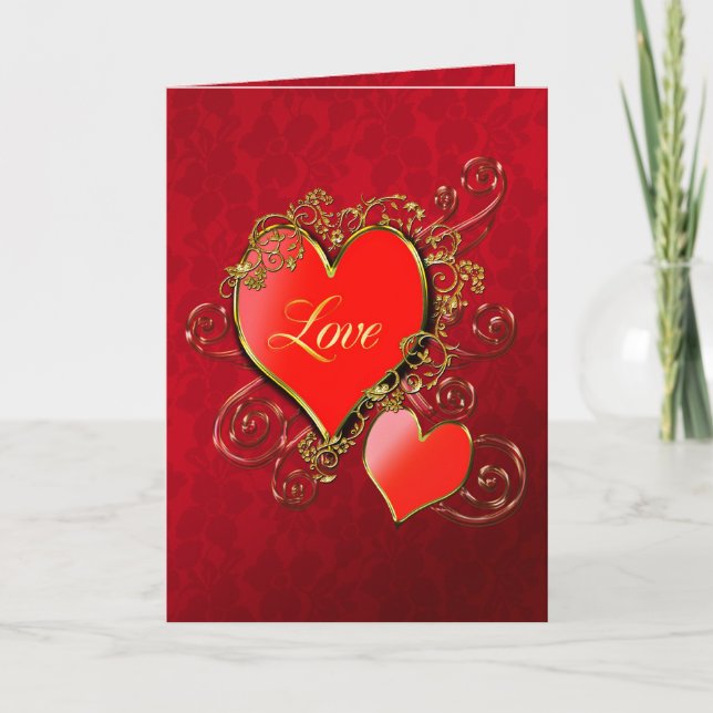 Cartes Pour Fêtes Annuelles Un coeur à donner pour montrer ton amour (Devant)