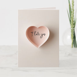 Cartes Pour Fêtes Annuelles Un cœur minimaliste délicat