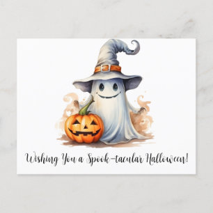 Cartes Pour Fêtes Annuelles Un fantôme vous souhaite une Halloween taculaire e