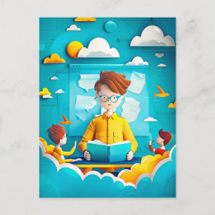 Cartes Pour Fêtes Annuelles Un futur rêve d'enseignant pour enfants