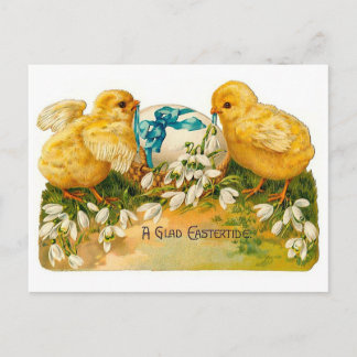 Cartes Pour Fêtes Annuelles Un Glace Pâques Vintages