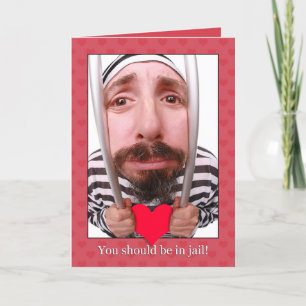 Cartes Pour Fêtes Annuelles Un Heureuse Sainte-Valentin en prison qui vole le 