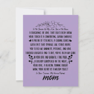 Cartes Pour Fêtes Annuelles Un Hommage Sincère à Maman