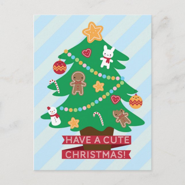 Cartes Pour Fêtes Annuelles Un joli Noël (Devant)