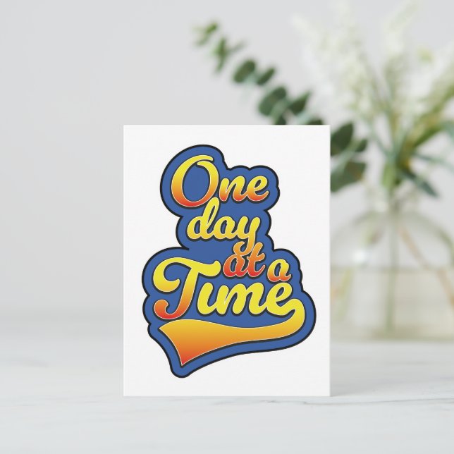 Cartes Pour Fêtes Annuelles Un jour à la fois (Debout devant)