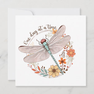 Cartes Pour Fêtes Annuelles Un jour à la fois Sublimation de libellules