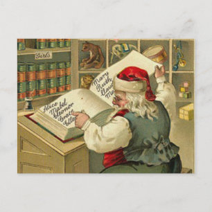 Cartes Pour Fêtes Annuelles Un joyeux atelier Père Noël de Noël