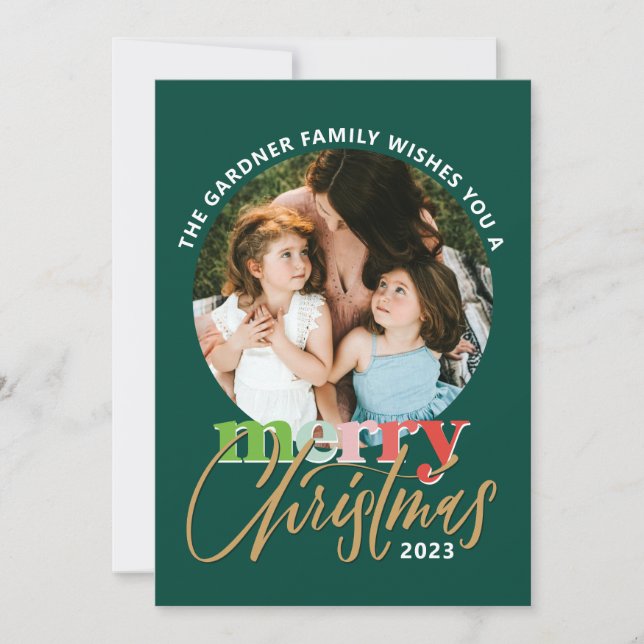 Cartes Pour Fêtes Annuelles Un joyeux Noël (Devant)
