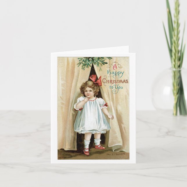 Cartes Pour Fêtes Annuelles Un Joyeux Noël à vous Ellen Clapsaddle (Devant)