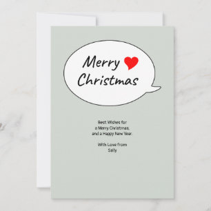 Cartes Pour Fêtes Annuelles Un joyeux Noël de tout cœur