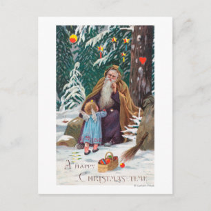 Cartes Pour Fêtes Annuelles Un joyeux Noël Père Noël avec