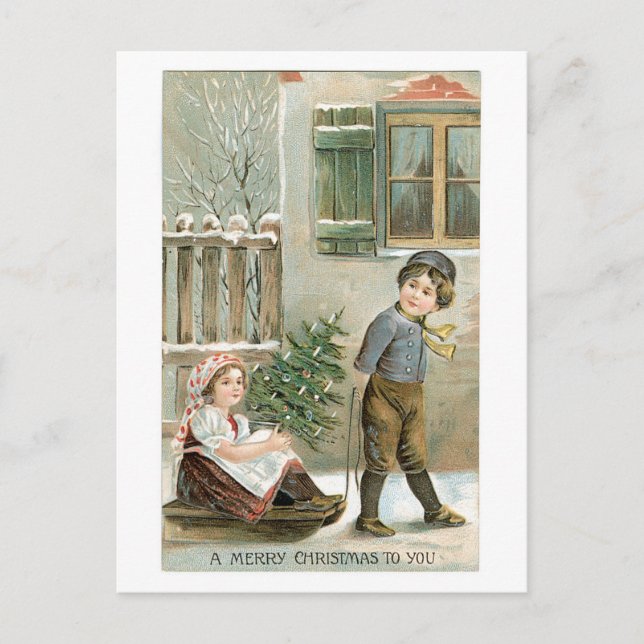 Cartes Pour Fêtes Annuelles Un joyeux Noël pour vous (Devant)