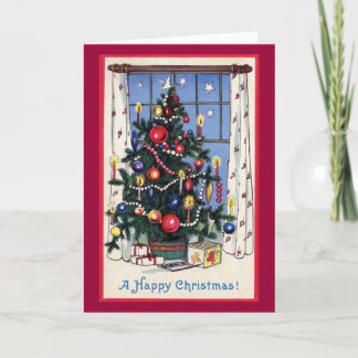 Cartes Pour Fêtes Annuelles "Un joyeux Noël" Vintage