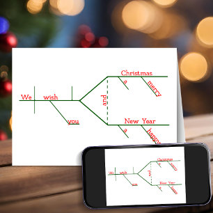 Cartes Pour Fêtes Annuelles Un Joyeux Souhait De Noël Grammatimé