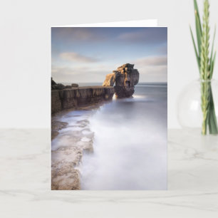 Cartes Pour Fêtes Annuelles Un long temps se tenant à la roche de pupitre