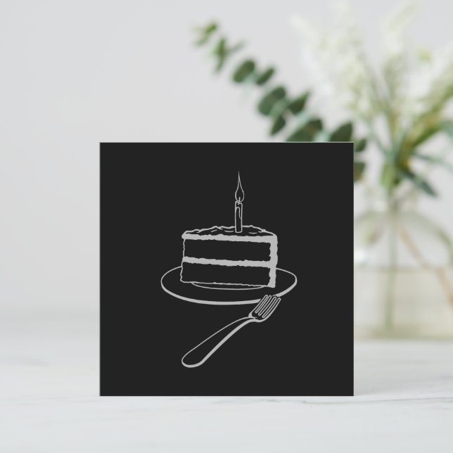 Cartes Pour Fêtes Annuelles Un magnifique morceau de gâteau Conception, Annive (Debout devant)