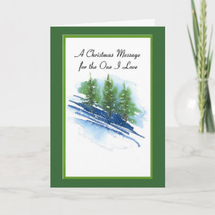 Cartes Pour Fêtes Annuelles Un Message De Noël Pour Celui Que J'Aime
